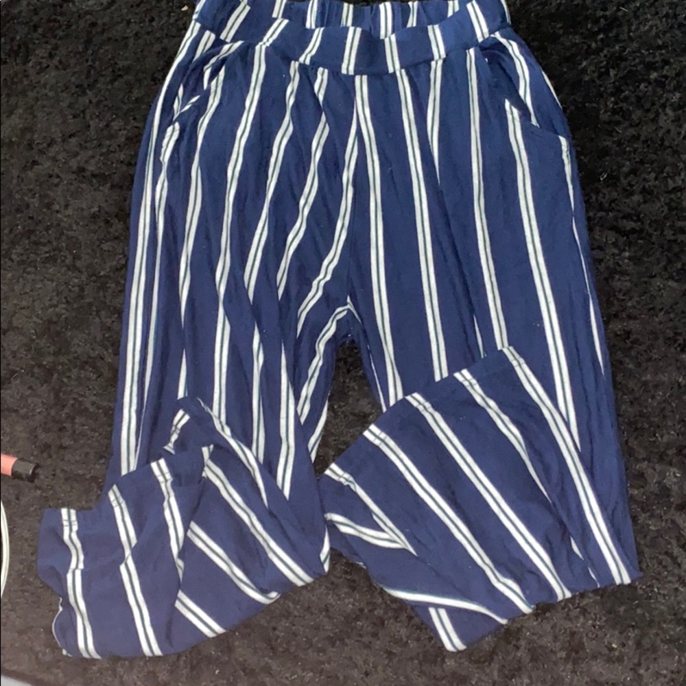 Striped Flowy Pants